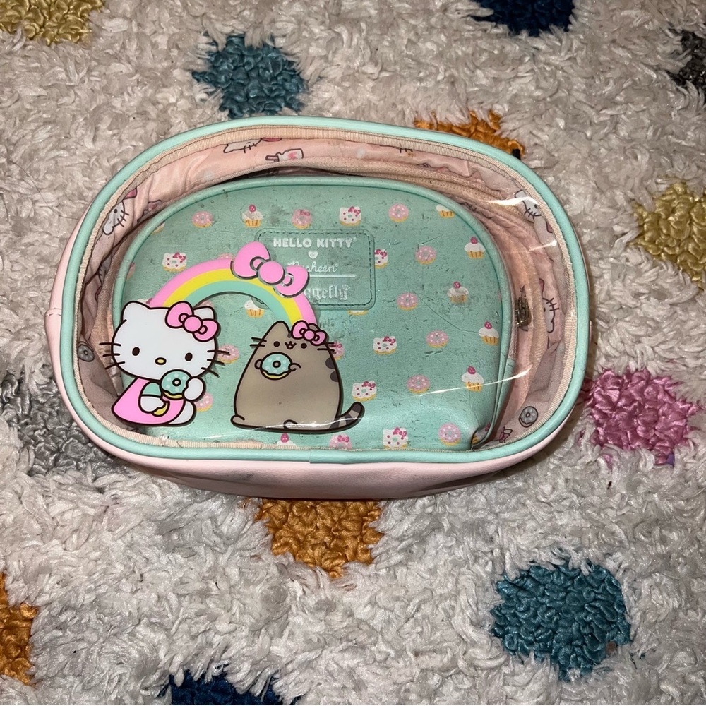 Hello Kitty Mint and Pink Kids Accessory Bag